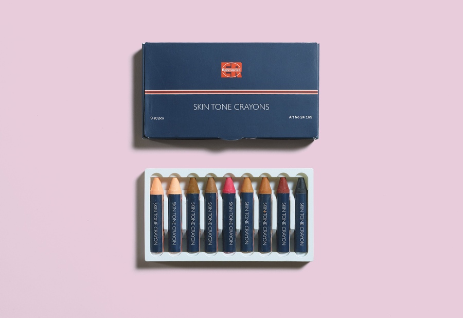 Skin tone crayons
